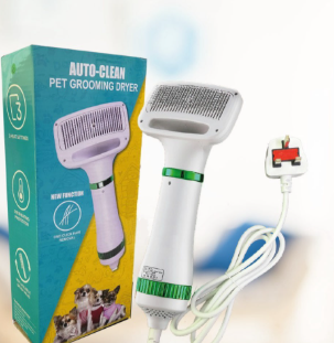 ASTROGROOM - Cepillo secador para mascotas Auto-Limpiable