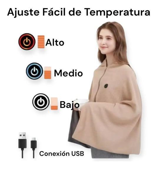 THERMOCLOAK - Manta Poncho Térmico USB