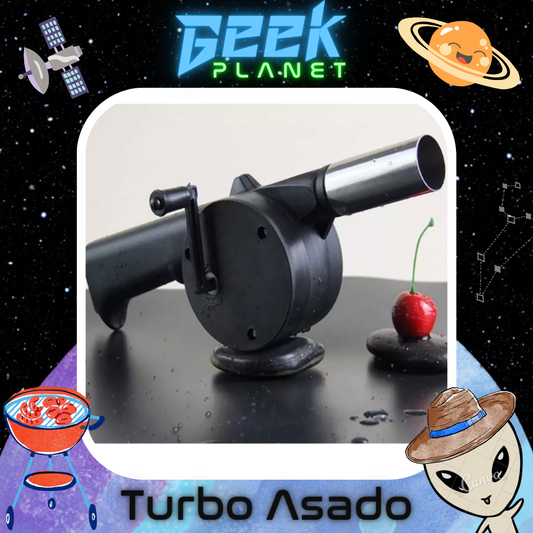 TURBO ASADO - Soplador Avivador De Fuego Manual